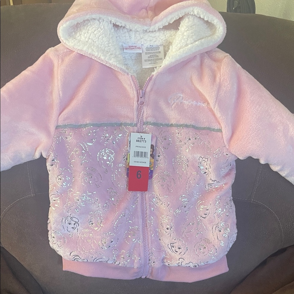 Disney Pink and Silver Hooded Jacket